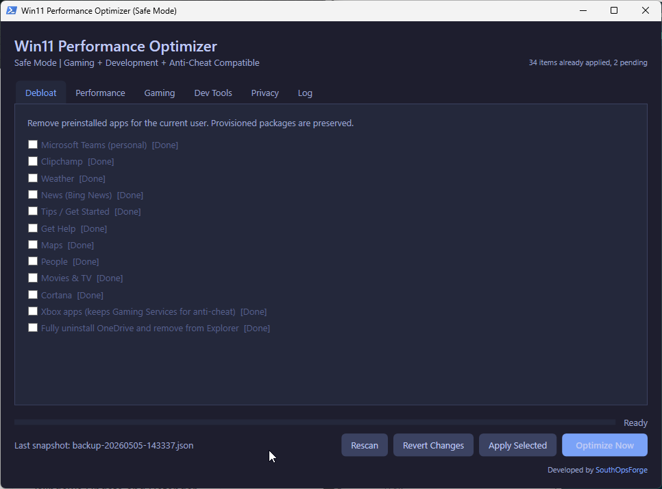 Win11 Optimizer - Screenshot 3
